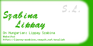 szabina lippay business card